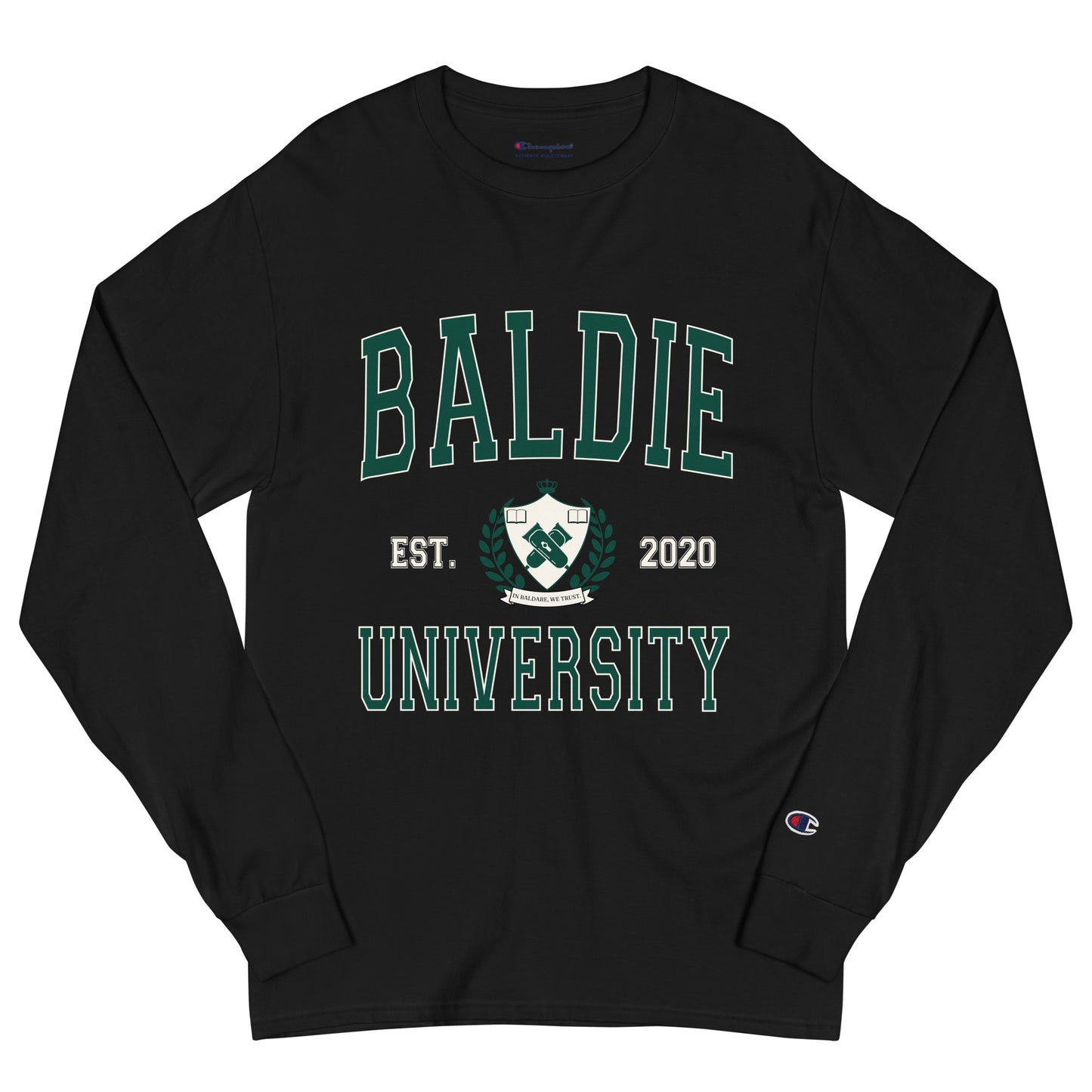 Black Baldie University Long Sleeve Shirt