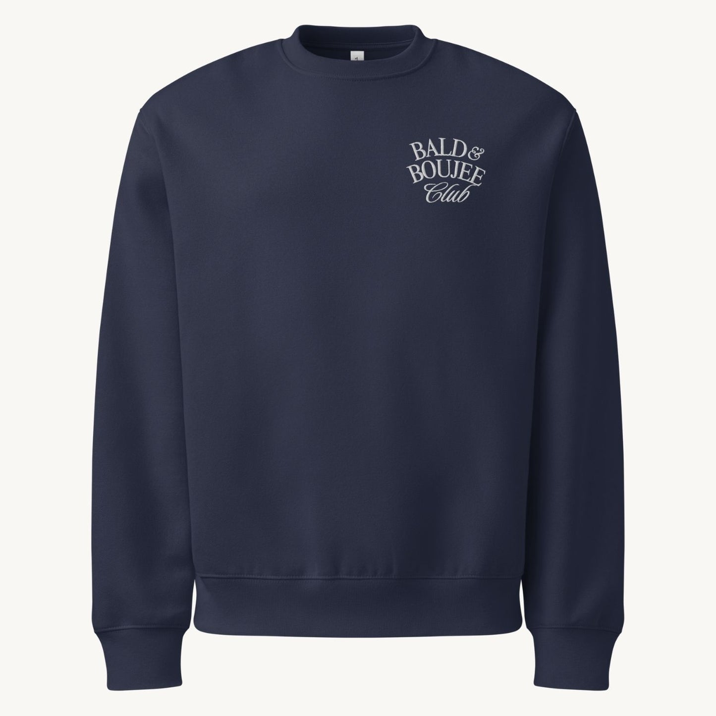 Bald & Boujee Club Embroidered Crewneck