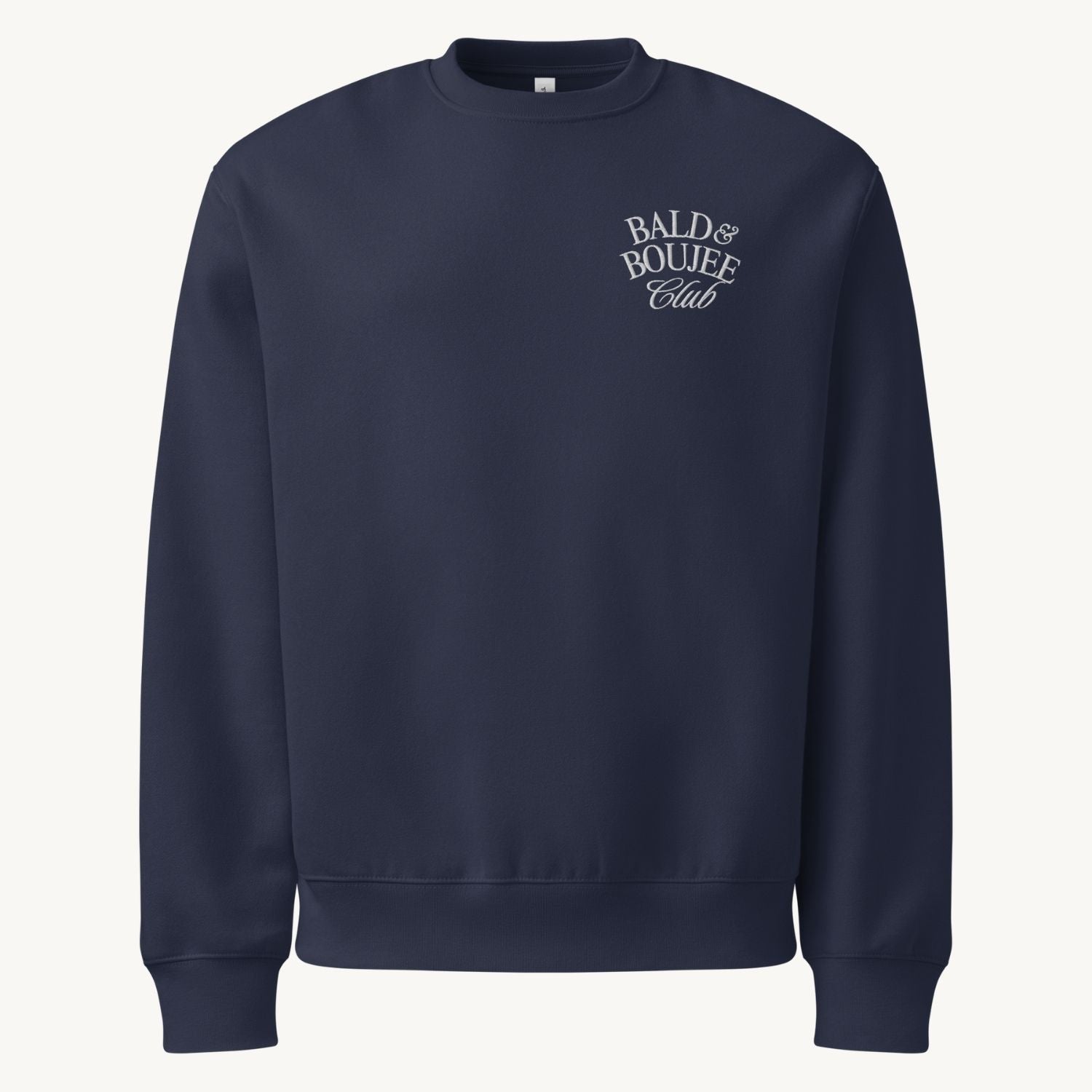 Bald & Boujee Club Embroidered Crewneck