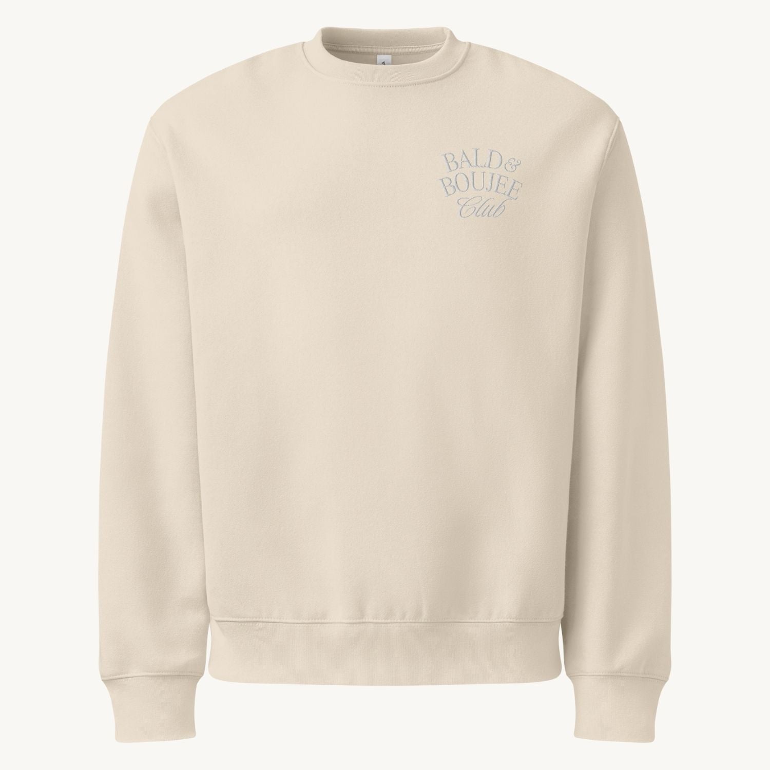 Bald & Boujee Club Embroidered Crewneck