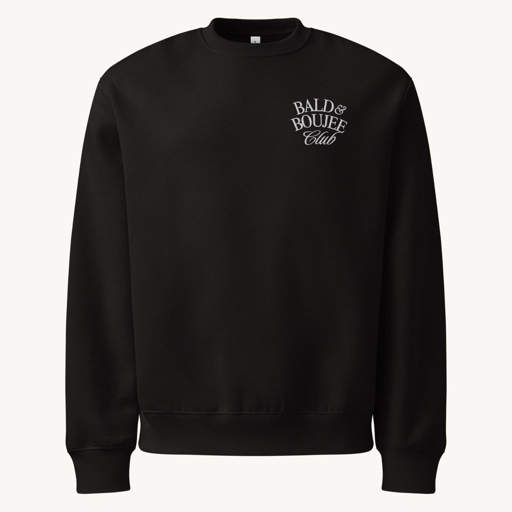 Bald & Boujee Club Embroidered Crewneck