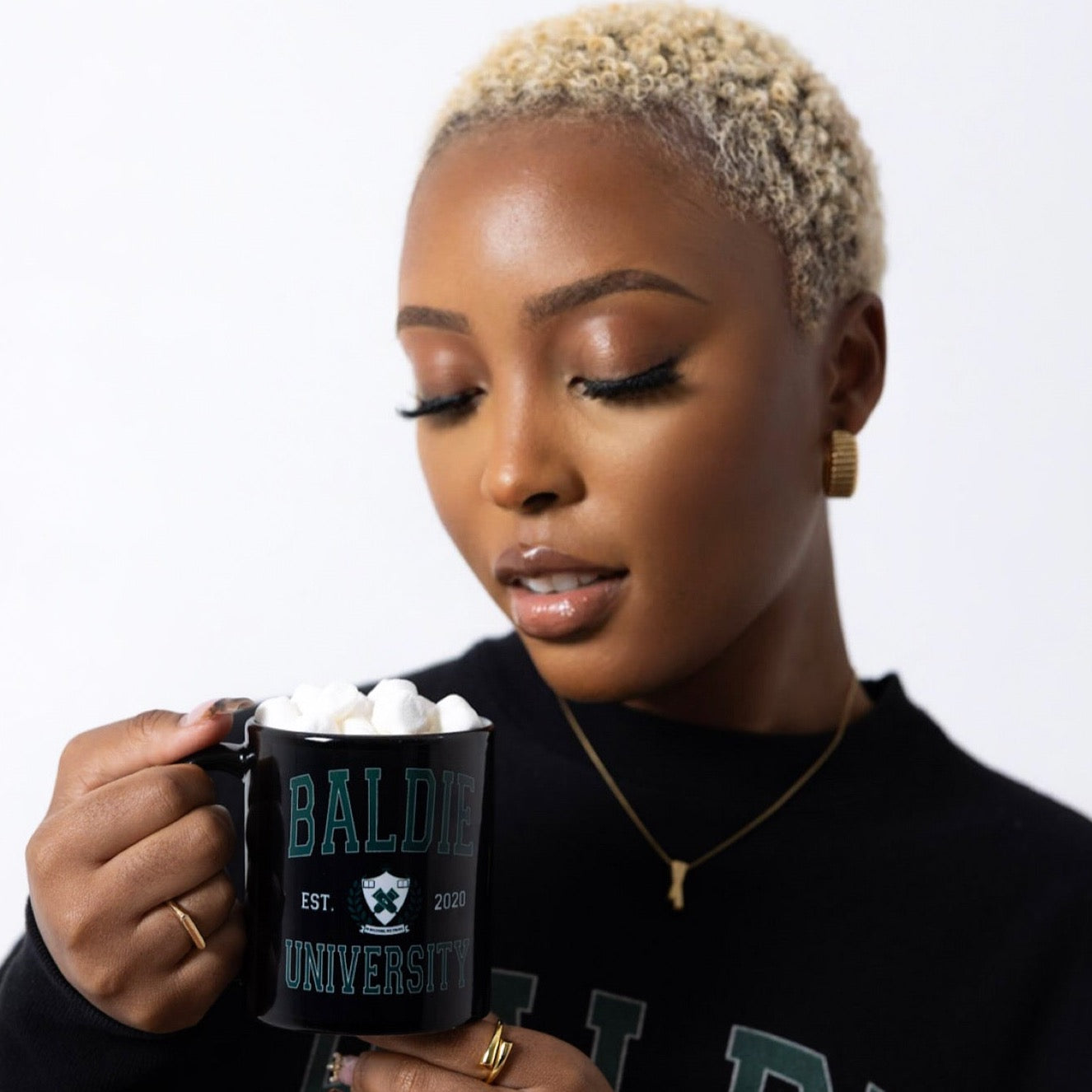 Baldie University Mug (Black)