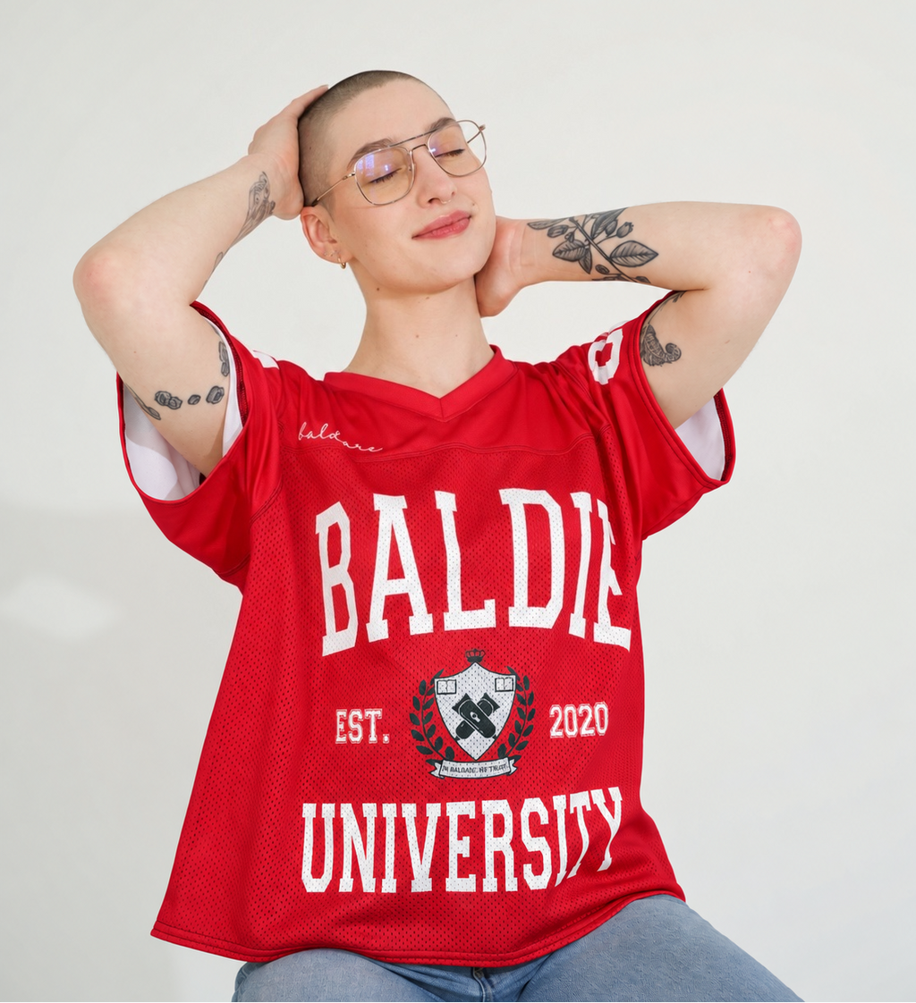 Red Baldie University Jersey