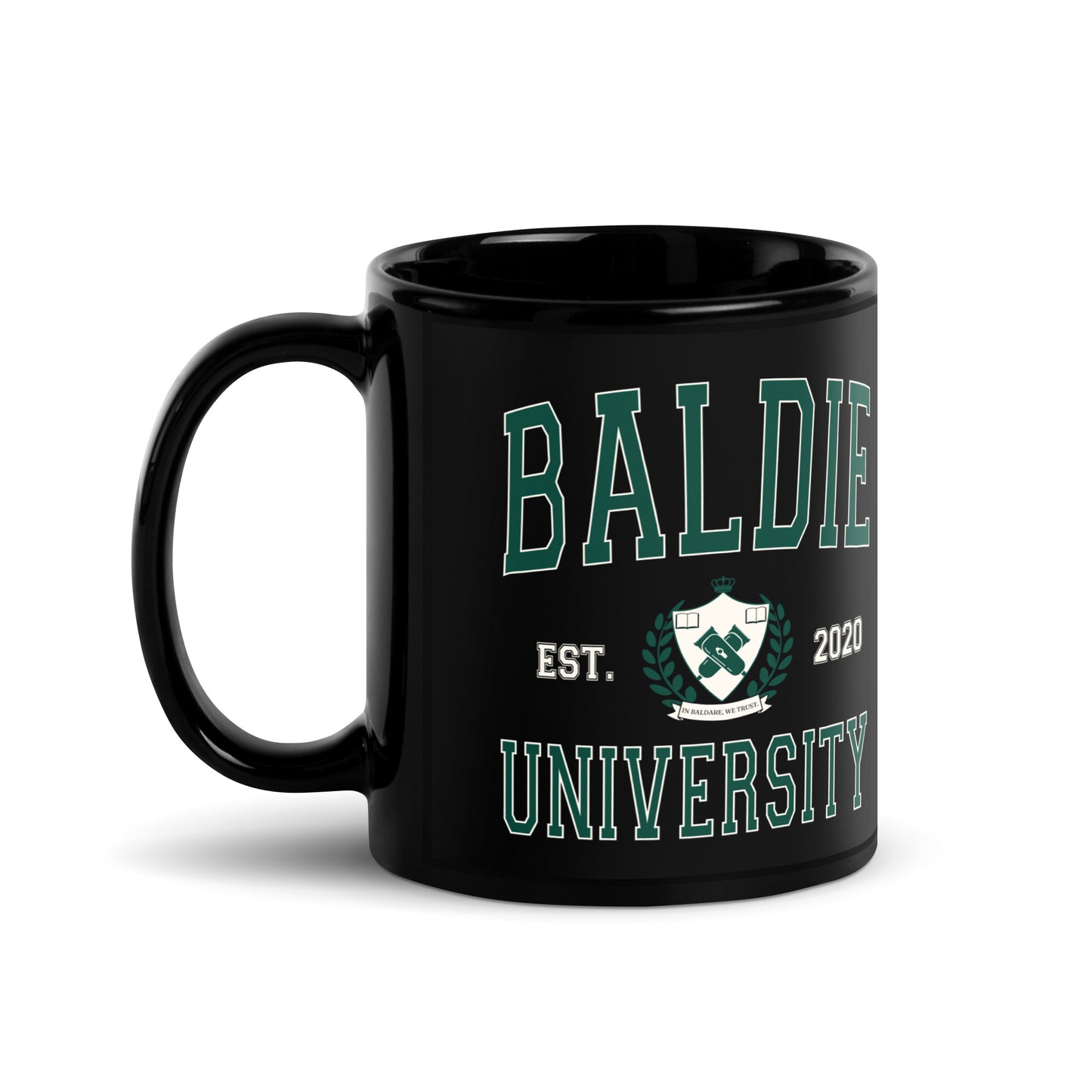 Baldie University Mug (Black)