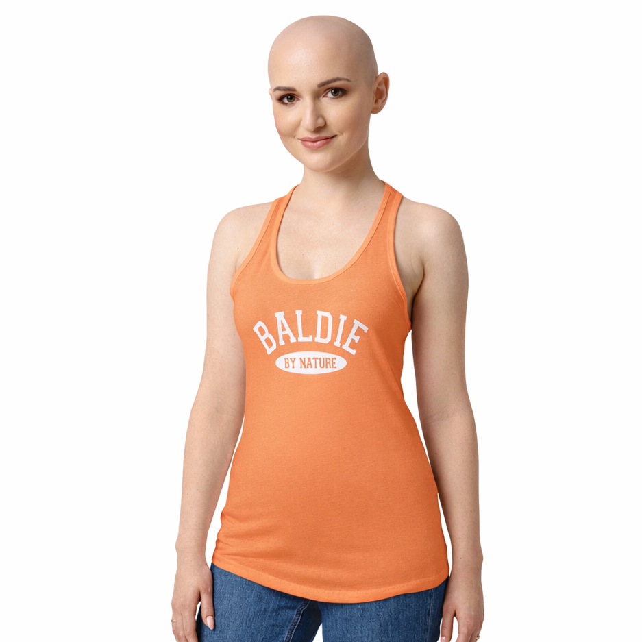 Baldie By Nature Racerback Tank