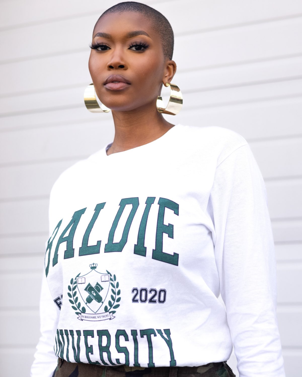 Black Baldie University Long Sleeve Shirt