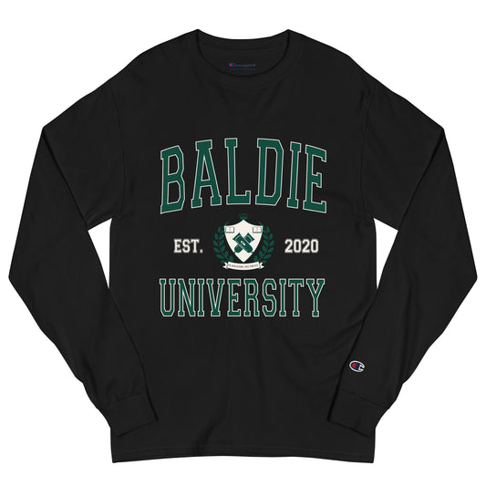 Black Baldie University Long Sleeve Shirt